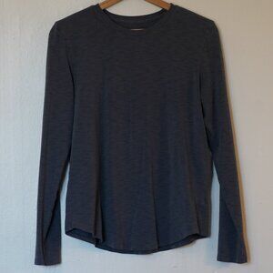 Lululemon Love Long Sleeve Shirt – Heathered Dark Gray, Size 8